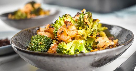 Garlic Parmesan Roasted Shrimp and Broccoli (20 Minute Meal!) - Slender Kitchen