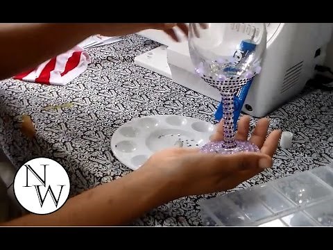 Decorative Wine Glass Tutorial!