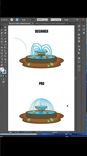 🔥 Beginner vs Pro Arc Tool in Illustrator 2026 #Shorts #viral #trending #youtubeshorts