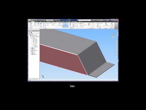 Erstellen eines Blechbauteils mit Autodesk Inventor