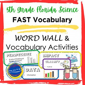 5th Grade Science Vocabulary Word Wall and Activities