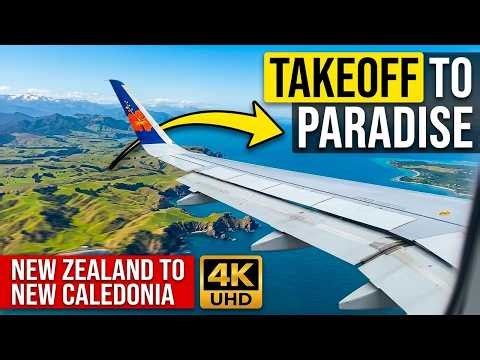 Travel New Zealand to New Caledonia: Aircalin A320 Flight Takeoff & Landing #aviation