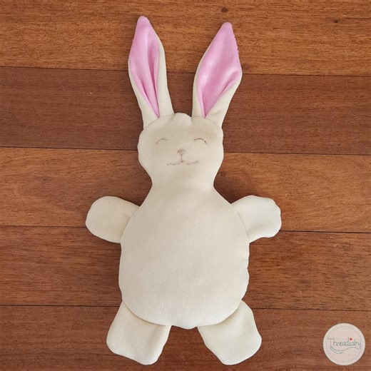 Flat Bunny Rabbit toy sewing pattern