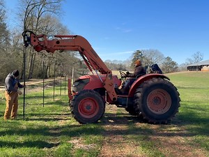 This Danuser T3 Post Driver was putting in some work on the cold morning‼️ | Powell Tractor Company