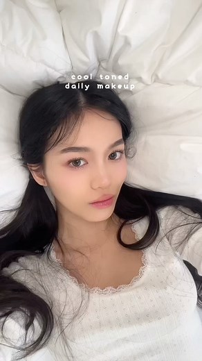 JESSICA VU ⌫ | cool-toned makeup 🤍🫧 i dont usually gravitate towards cool tones for my everyday makeup, so i wanted to see if i could do a natural look... | Instagram