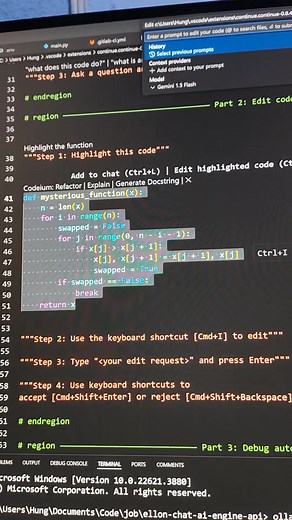 AI ช่วยเขียนโค้ด Python บน VSCode ได้ยังไง?