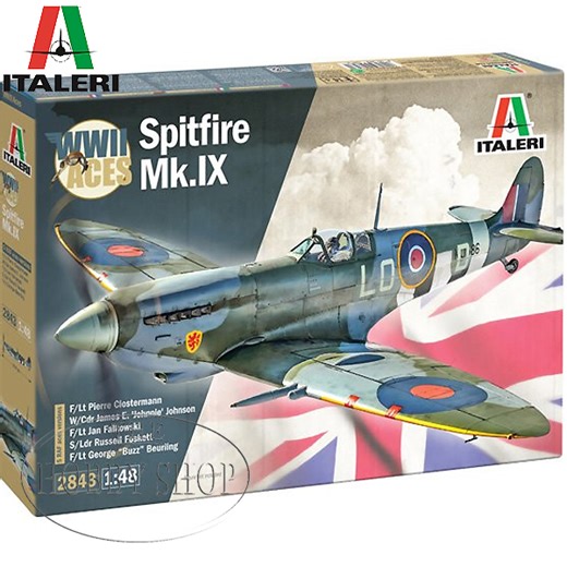 Italeri 1/48 Spitfire Mk.IX WWII Aces - The Hobby Shop