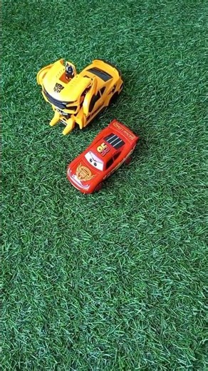 Unboxing and Testing Toys, Lighting McQueen Diecast and Car Bumblebee, No Talking