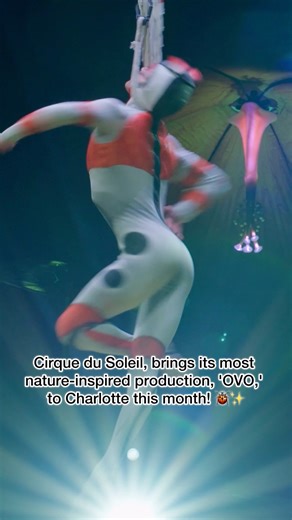 The world’s largest contemporary circus and avant-garde theatre company, Cirque du Soleil, brings its most whimsical, nature-inspired production, 'OVO,' to Charlotte this month at Bojangles Coliseum: https://cirk.me/3UZCViQ | CLTure