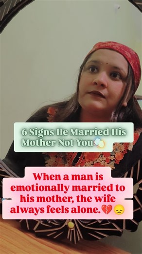 Deeksha Thakur | Inner System Reset Guide🍁 on Instagram: "1️⃣ “Mummy knows best.” Every decision—big or small—needs his mother’s approval first. 2️⃣ Her emotions control him. She uses emotional drama, guilt, or tears, and he immediately follows her wishes. 3️⃣ You are never his first priority. Before planning anything with you, he plans it with his mother. 4️⃣ No boundaries between mother and son. He shares everything with her, even things that should stay private between husband and wife. 5️⃣ 