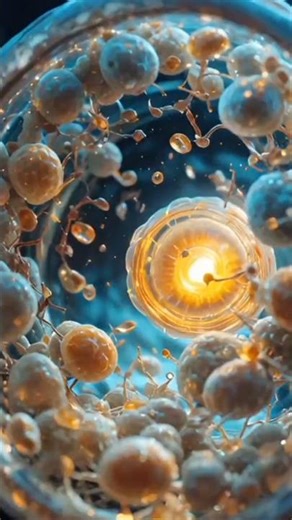 InsidetheHumanCell: The GlowingDNAlUniverse 🌌 | Ultra-Realistic3DBiologyAnimation. #ScienceShorts,