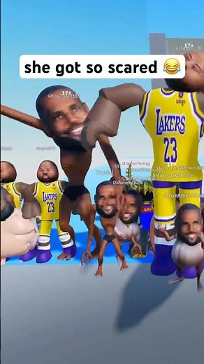 she got so scared 😭 #roblox #trolling #troll #fear #memes #gaming #funny