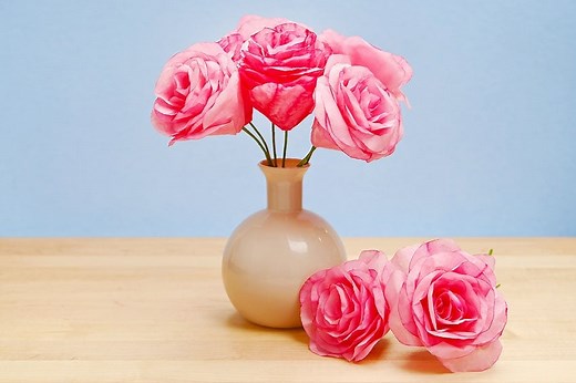 Coffee Filter Roses - Easy DIY Paper Flower Tutorial
