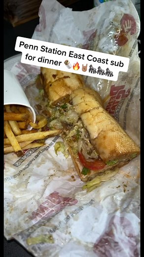 Delicious Italian Sub at Penn Station East Coast Subs