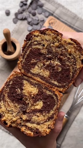 Paris chez Sharon on Instagram: "Link to the recipe is in my bio! The best Marble Cake ever, try me ;) With lots of chocolate and cream, so soft and delicious."