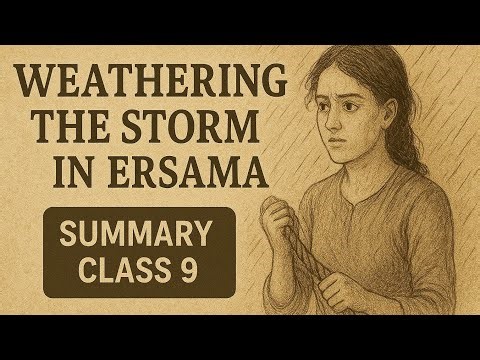 Weathering the Storm in Ersama | Class 9 English Beehive | Summary in Easy Words