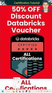 50% OFF Discount Databricks Voucher on ALL Certifications #Databricks #Certifications #certification