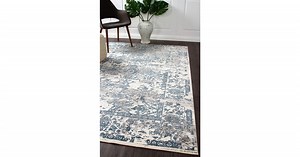 Buy Rug Culture Yasmin Distressed Transitional Rug White Blue Grey 230X160cm Online | Kogan.com