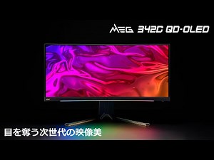 MSI｜MEG 342C QD-OLED｜量子ドット+有機EL