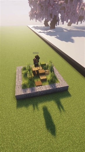 Simple Oak Tree 🌳 | Custom 6x6 Build #minecraft #minecraftbuilding #krish