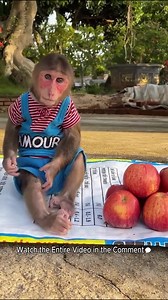Tiny thief Alert! Cubis steals Dad's fruits to sell! 😲. | Monkey TV