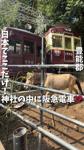 神社と鉄道が共存する吉川八幡神社