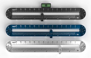 Re-ruler versatile ruler with mm, cm, angles and inches