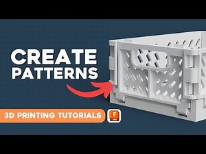 How to Design Patterns for 3D Printing | Fusion 360 for 3D Printing 2024