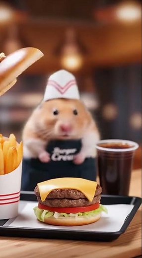 The Cutest Fast-Food Crew EVER — Hamster Edition 🐹❤️🍟 #funny