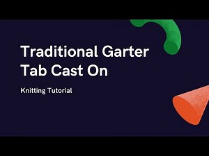 Garter Tab Cast On Knitting Tutorial
