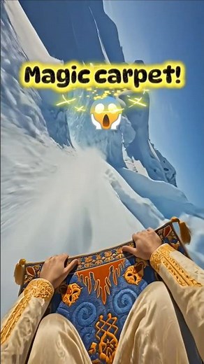 This Flight Is WAY Too Fast 😳❄️ Magic Carpet POV #Shorts