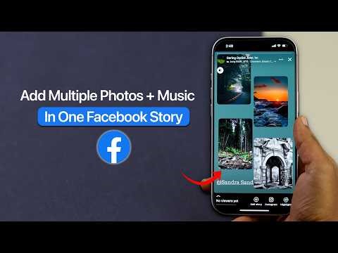 How to Add Music to Facebook Story with Multiple Photos?