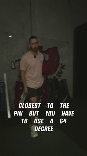 Closest to the pin. 64°. No further questions. 👀😈 #golf #golftok #golfhumor #shortgame #wedge #64degree