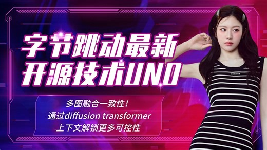 Ai绘画进阶158-一致性技术再突破！字节跳动开源UNO！通过diffusion transformer的上下文解锁更多可控性详细测评-T8 Comfyui教程_哔哩哔哩_bilibili