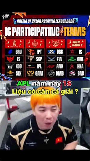APL năm nay 1S cân cả giải 😳 #xuhuong #APL2026 #lienquanmobile #1s #fptflash