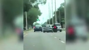A motorcyclist confronted a driver in Florida, and things took a violent turn in a disturbing case of road rage: https://hrld.us/2uZLlOb | Miami Herald