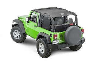 MasterTop  Shademaker Freedom Mesh Bimini Top Plus  for 07-18 Jeep Wrangler JK 2-Door