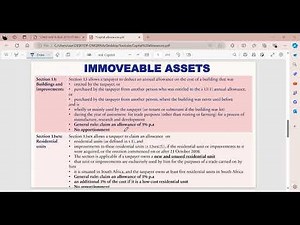 Capital allowances summary