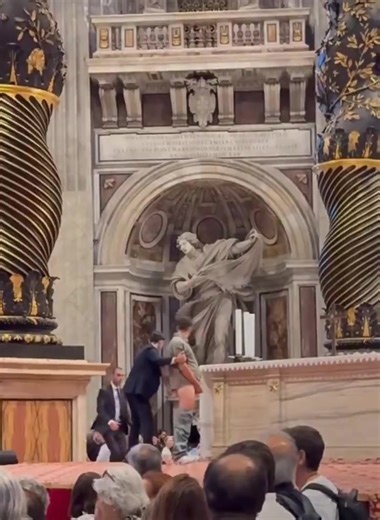 Man Desecrates St. Peter's Altar by Undressing and Urinating During...