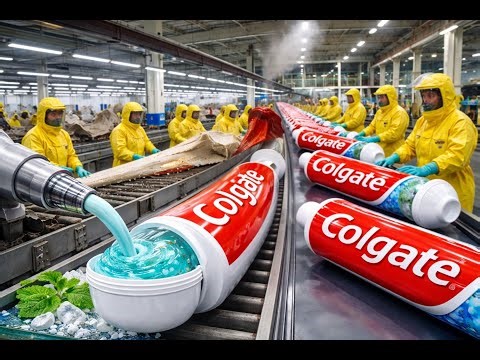 Inside a Toothpaste Factory: How Toothpaste Is Made Step-by-Step | Full Automated Production Process