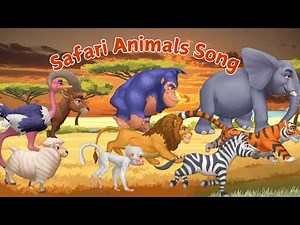 Safari Animal Sounds Song 🐾 Learn Animal Sounds, Names & Actions in The Wild 🦁🐘 Best Rhymes for Kids