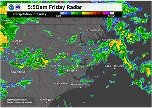 2.5K views · 17 reactions | Here's a quick look at the current radar. Keep the umbrella handy today and tonight. Numerous showers and isolated tstms with heavy downpours are expected. Heavy rain could lead to localized flooding. Turn Around, Don't Drown! | US National Weather Service Newport/Morehead City NC | Facebook