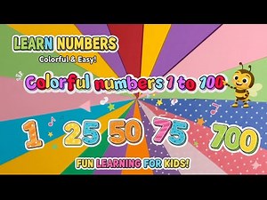 Learn Numbers 1 to 100 | Colorful Numbers for Kids & Toddlers | Counting 1-100