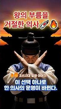 왕보다 백성을 먼저 진료한 의사. 동의보감의 허준의 실화 이야기