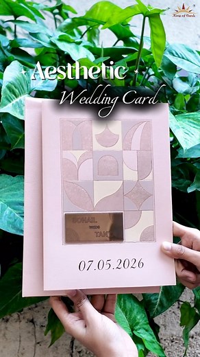 Our Aesthetic Wedding Card Collection is all about soft tones, minimal beauty, and timeless design ✨ SKU Code - KRC31271 [Aesthetic wedding cards, minimalist invitation cards, wedding card, wedding cards hyderabad, modern wedding design, simple wedding cards, wedding cards, invitation cards, Wedding invitation] #aestheticweddingcards #minimalwedding #kingofcards #weddinginvitations #elegantdesign #pastelvibes #modernweddingcards #luxuryinvites #instagood #weddingcards #bespokeinvitations #kingof