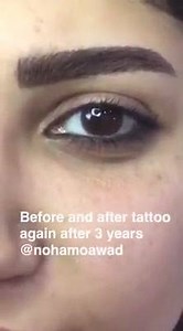 13K views · 59 reactions | Before and after eyebrows tattoo after 3 years @nohamoawad #beauty #consultant #freeconsultation #lebanon #besttattoo | Noha Moawad | Facebook