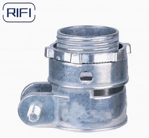 [Hot Item] 1/2" Straight Squeeze Bx Connector Zinc Pltated Connector