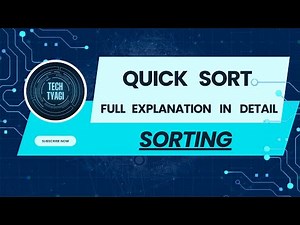 Quick Sort: Full Explanation in Detail in Hindi | Best Explanation Ever | Data Structure Series