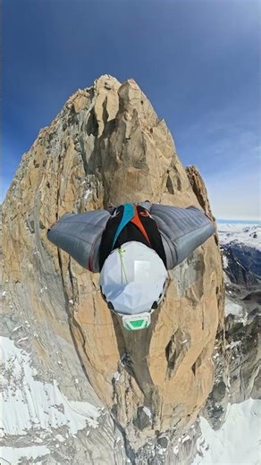 World's First Fitz Roy Jump 🎬 Konstantin Jäämurd #Shorts #BASE