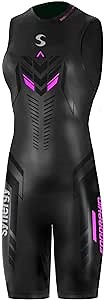 Triathlon Wetsuit - Women's Synergy Endorphin Sleeveless Quick John Smoothskin Neoprene for Open Water Swimming